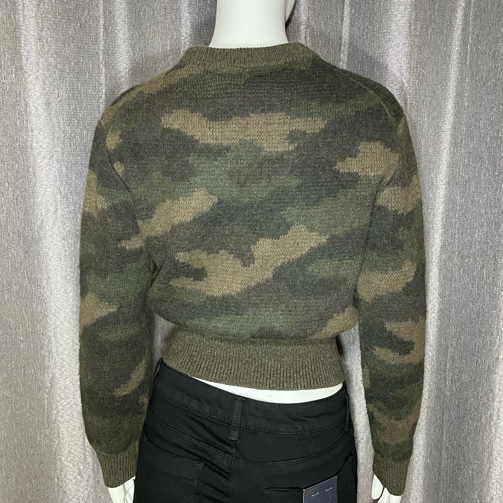 Polo Ralph Lauren Camouflage Print Crew Neck Wool Sweater XS - Picture 8 of 15